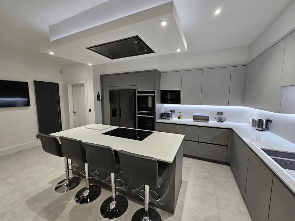 Modern Grey Kitchen detail 2
